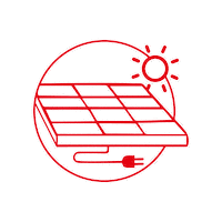 kdueberdachung garden solar rot kd Sticker