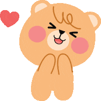 In Love Bear Sticker