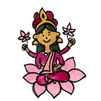 indian goddess Sticker