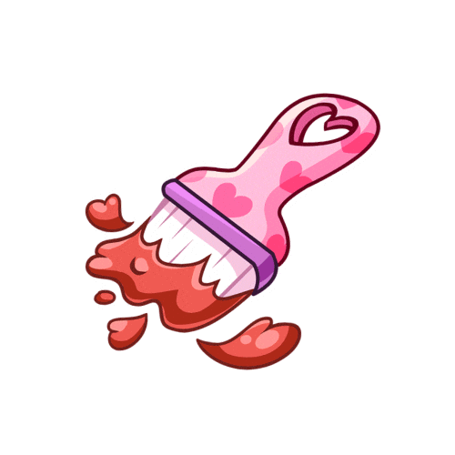 Valentine Paint Sticker by Neopets