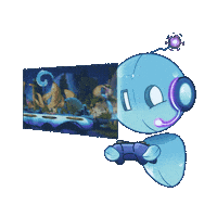 Robot Streaming Sticker by Mr.io Games