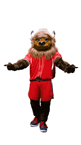 Mascot Bison Sticker by Utah Tech University