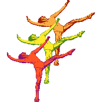 Neon Glide Sticker by Jacob's Pillow Dance Festival