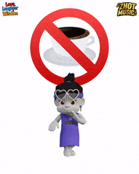 Warning Caffeine Free GIF by Zhotcita