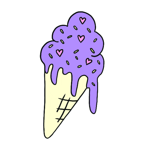 Icecream Melting Sticker by JessTales