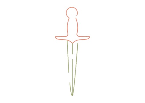 Dagger Sticker by Kappa Delta