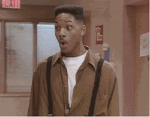 TV gif. Will Smith as Will in The Fresh Prince of Bel-Air looks at us in shock and awe, eyes wide, mouth narrowed into an "Ooooooh!"