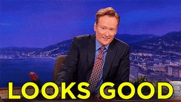 teamcoco conan obrien looks good GIF
