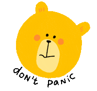 Bear Stress Sticker by Linzie Hunter