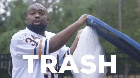 qwantitymedia football trash bears garbage GIF