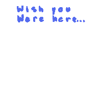 Wish You Were Here Summer Sticker