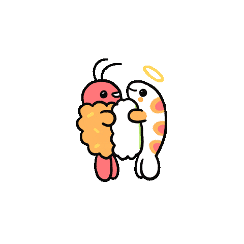 Love You Hug Sticker by pikaole