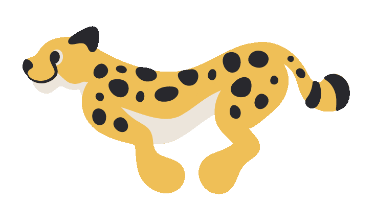Max Cheetah Sticker by Maxomorra