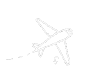 Fly Plane Sticker