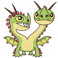 happy friends Sticker by How To Train Your Dragon