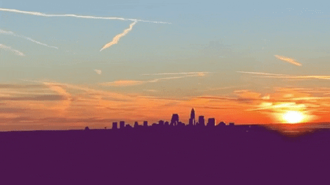 desireedynamite sky city sunset clouds GIF