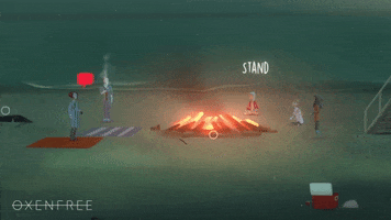 nightschoolstudio fire beach alex jonas GIF