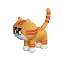 Cat Run Sticker by 궁디팡팡 캣페스타