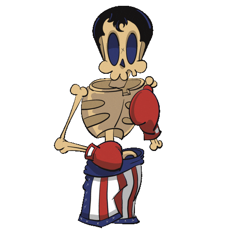 Skull Boxeo Sticker by brookskully