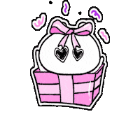 s2skkk party bear present 선물 Sticker