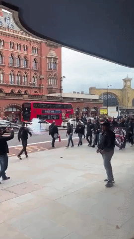 King's Cross Station Evacuated After Standard Liege Supporters Let Off Smoke Bombs