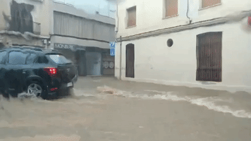 Heavy Rainfall Floods Streets in Catalonia