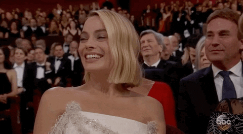 margot robbie smile GIF by The Academy Awards