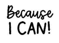 Because I Can Stars Sticker by Alison J Prince