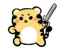 Kung Fu Tiger Sticker