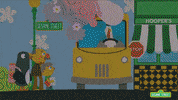 school bus GIF by Sesame Street