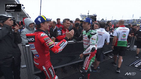 Marc Marquez Hug GIF by MotoGP™