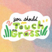 auds_ grass boss bitch touch grass GIF