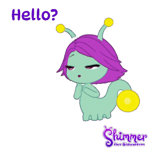 Wait What Hello Sticker by ShimmertheGlowworm