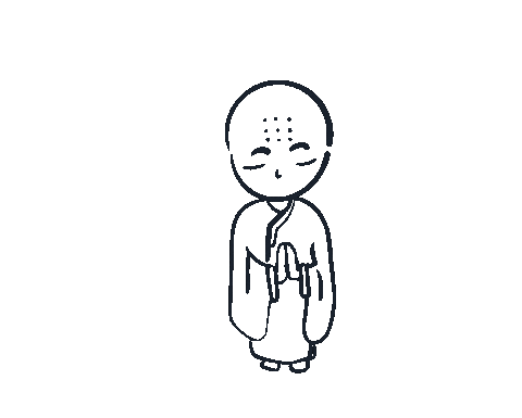 Monk Sticker