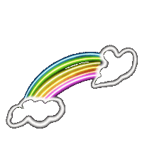 hautestockco summer rainbow neon hautestock Sticker