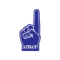 Lyellstainless 1 pointing finger fabrication 1 fan Sticker