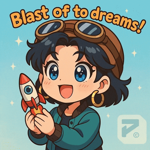 Dream Big Blast Off GIF by Persona