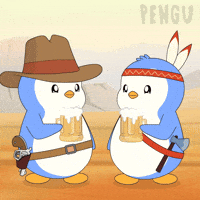 Friends Beer GIF by Pudgy Penguins