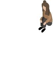 Jumping Sticker by afgraphics