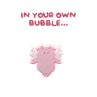 Flying Pig Sticker by PositivelyPigasus