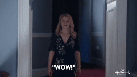 Emilie De Ravin Wow GIF by Hallmark Channel