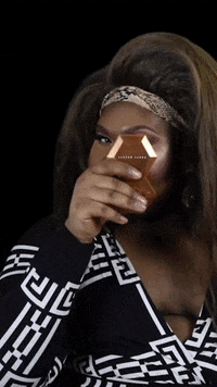 BurdEvents face drag queen mug make up GIF