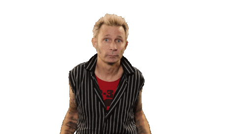 Angry Mike Dirnt Sticker by Green Day
