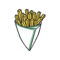 Potato Friet Sticker by Kazouvakanties