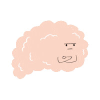 blackandcode angry annoyed eye roll brain Sticker