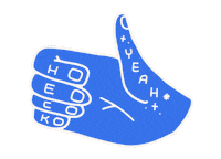 thebritdrotshop celebrate blue yay thumbs up Sticker