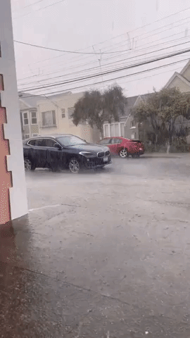 Heavy Rain and Hail Batters San Francisco