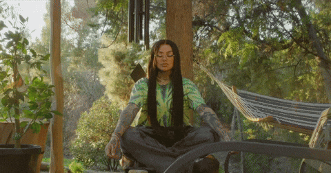 Yoga Relaxing GIF by Snow Tha Product
