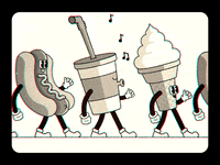 happy ice cream GIF by Tony Babel