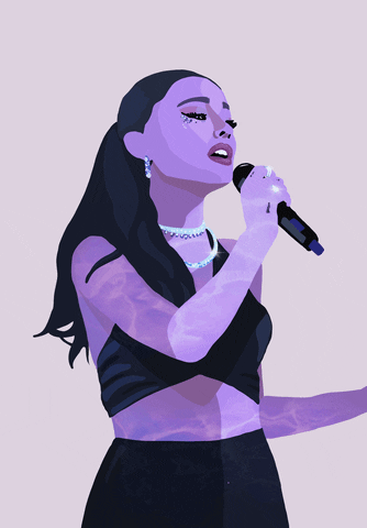 Ariana Grande Singing GIF by iriskristen